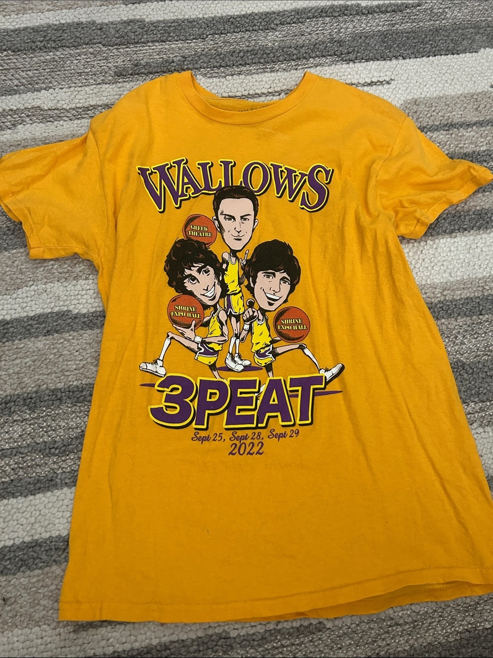 Wallows 3PEAT Yellow Graphic Tee
